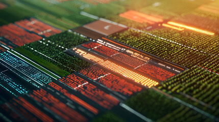 A Satellite Perspective of Farmlands Segmented