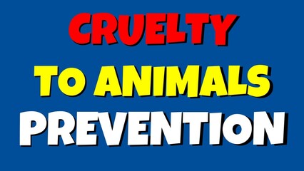 cruelty to Animal Prevention animated illustration background 