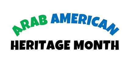 arab american heritage month background animation illustration 