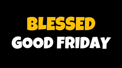 good friday animated illustration background 