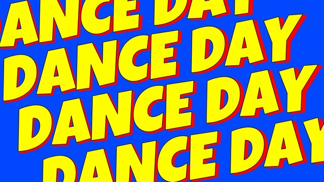 dance day background animation illustration 