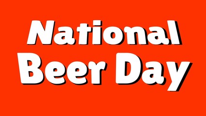 beer day background animation illustration