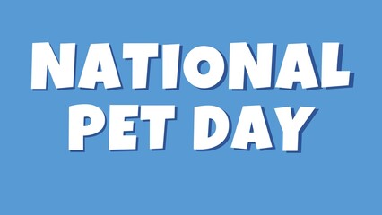 Pet day background animation illustration 
