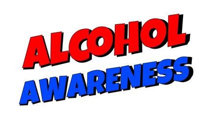 alcohol awareness month background animation illustration