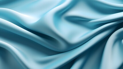 Obraz premium Clean Background Sky Blue Velvet Texture with Soft Folds and Elegant Shadows