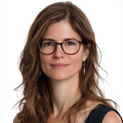 Obraz premium a woman with glasses , Generative art.