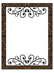 Art Nouveau Wedding Invitation Border