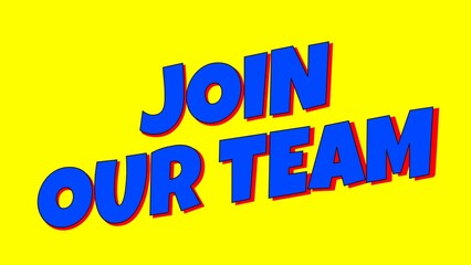 Join us now, join our team, register now, recruitment text illustration Background