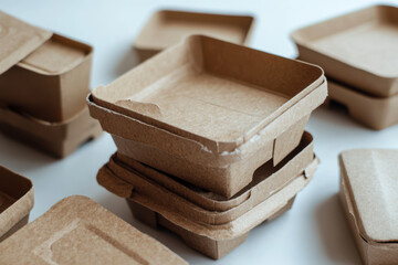 Sustainable product packaging made from recycled brown card