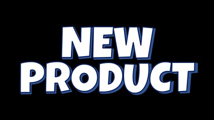 new product text illustration Background