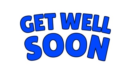get well soon text illustration Background