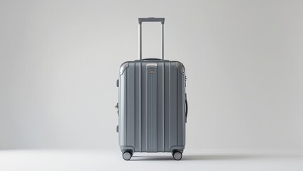Suitcase travel luggage isolated white background
