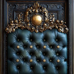 Gilded Headboard for Luxury Interior Detail.