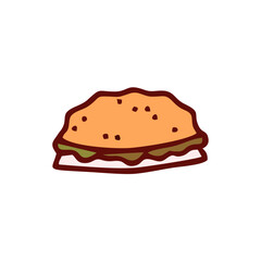 Food courts icons . Outline  food courts vector icons for web design isolated on white background