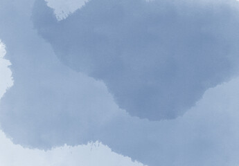 青、紺の滲んだ壁紙、背景、水彩画