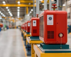 Modular assembly lines producing repairable industrial compressors