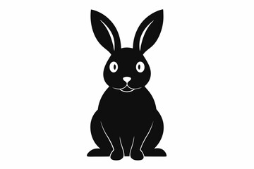 Obraz premium easter bunny silhouette