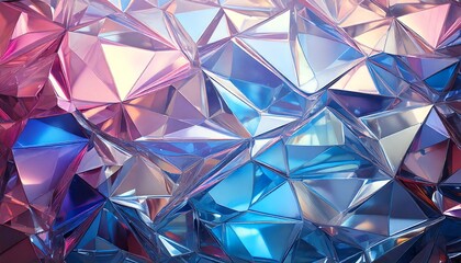 Obraz premium プリズムカラーのホログラム風メタリック背景、流れるような虹色の反射と艶,リアルアートテクスチャ,素材,Prism color holographic metallic background, flowing rainbow reflections and gloss, realistic art texture, material