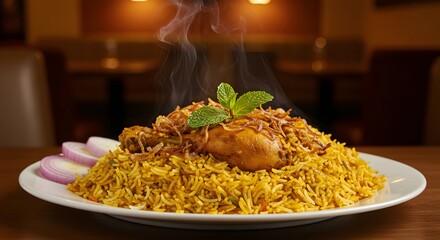 Biryani Arabian Indian Traditional Food Cuisine