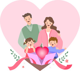 5월 화목한 가족의 가정의달 템플릿