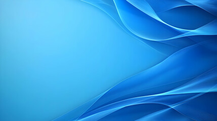 Fototapeta premium Abstract Flowing Blue Waves With Smooth Curves And Elegant Gradient On A Light Bright Background For Modern Design