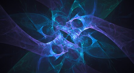 Cool abstract background, watercolor paint, deep blue, purple, green. geometric.