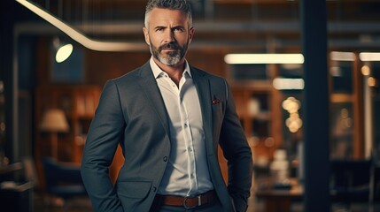 Naklejka premium portrait of a handsome young businessman