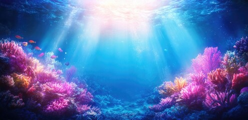 Fototapeta premium High-Resolution Underwater Photography of a Coral Sanctuary