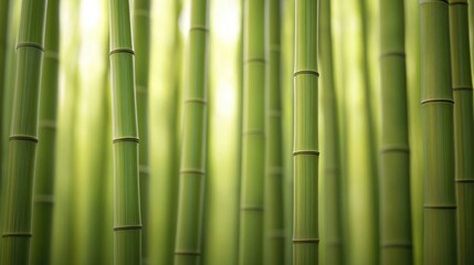 Fototapeta premium Lush green bamboo stalks form a beautiful natural background