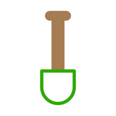 Illustration of Shovel for Gardening Work Tools