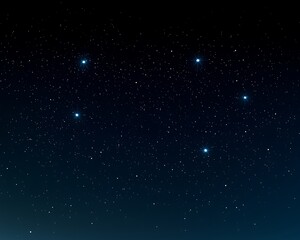 Obraz premium Night sky constellation, stars twinkling