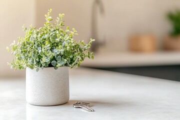 Fresh Greenery in a Stylish Pot - Home Decor