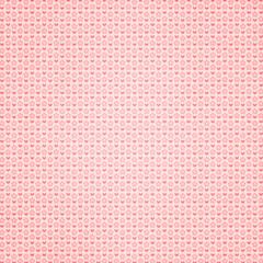 Pink tiny floral heart repeat pattern on soft background, sweet romantic texture ideal for Valentine crafts, wrapping paper, and decor.