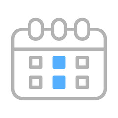 Simple Calendar Icon with Specific Dates Marked