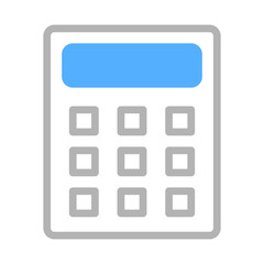 Modern Blue Calculator Icon for Financial Tasks