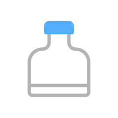 Minimalist Icon Illustration of a Simple Bottle