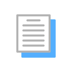 Simple Icon Representing Documents or Paperwork