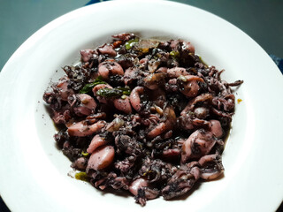Squid Black Soup or Tumis Cumi Hitam