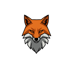 Fototapeta premium Fox Head Logo Design