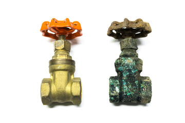 dirty and corosion of water gate for waterwork