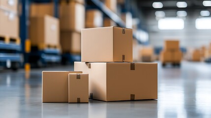 Organized Row of Blue Trolleys Filled with Items in Warehouse Setting