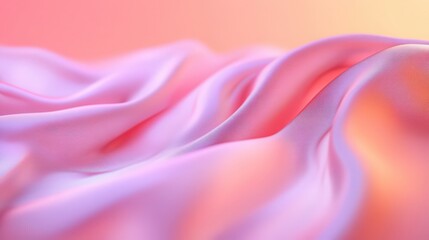 Obraz premium Elegant flowing silk fabric with gradient lighting for digital design elements