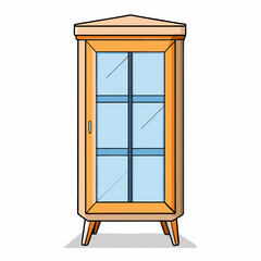  display cabinet on white