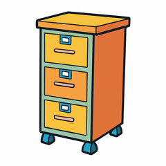 filing cabinet on white