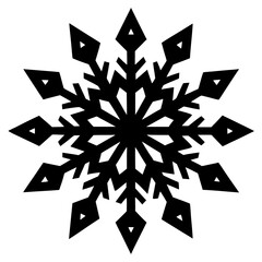 vector silhouette of Snowflake