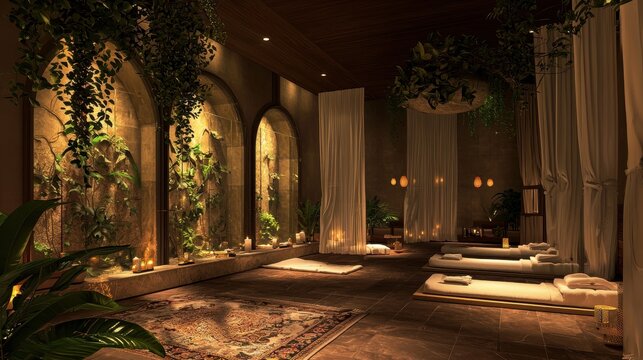 Luxurious Spa Haven with Soothing Scents