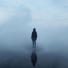 Solitude in the Fog: A Moment of Quiet Reflection