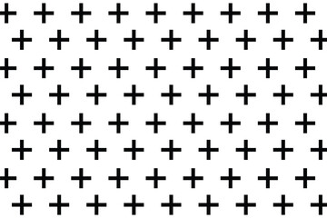 cross pattern with plus sign. mathematics geometry symbol . seamless cross sign. vector illustration on isolated background eps 10.