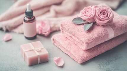 Spa Day Essentials: Pink Rose Bath Relaxation