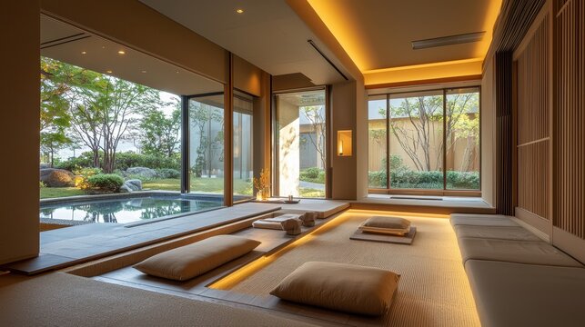 Relaxation Lounge with Floral Aromas